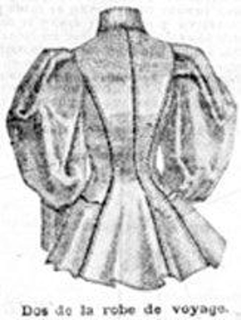 1895 Ladies Robe de Voyage (Traveling Jacket) – Reproduction PDF Pattern #0177 (32” bust) image 6