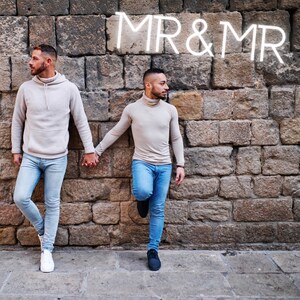 Mr & Mr Neon Sign, Premium Quality Cool Touch, Custom Neon Sign, Wedding Neon Sign, Neon Sign Wedding, Neon Sign, Wedding, Mr and Mr, F8