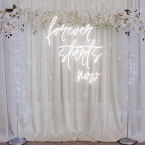 Forever Starts Now Neon Sign, Premium Quality Cool Touch, Custom Neon Sign, Wedding Neon Sign, Neon Sign Wedding, Neon Sign Custom
