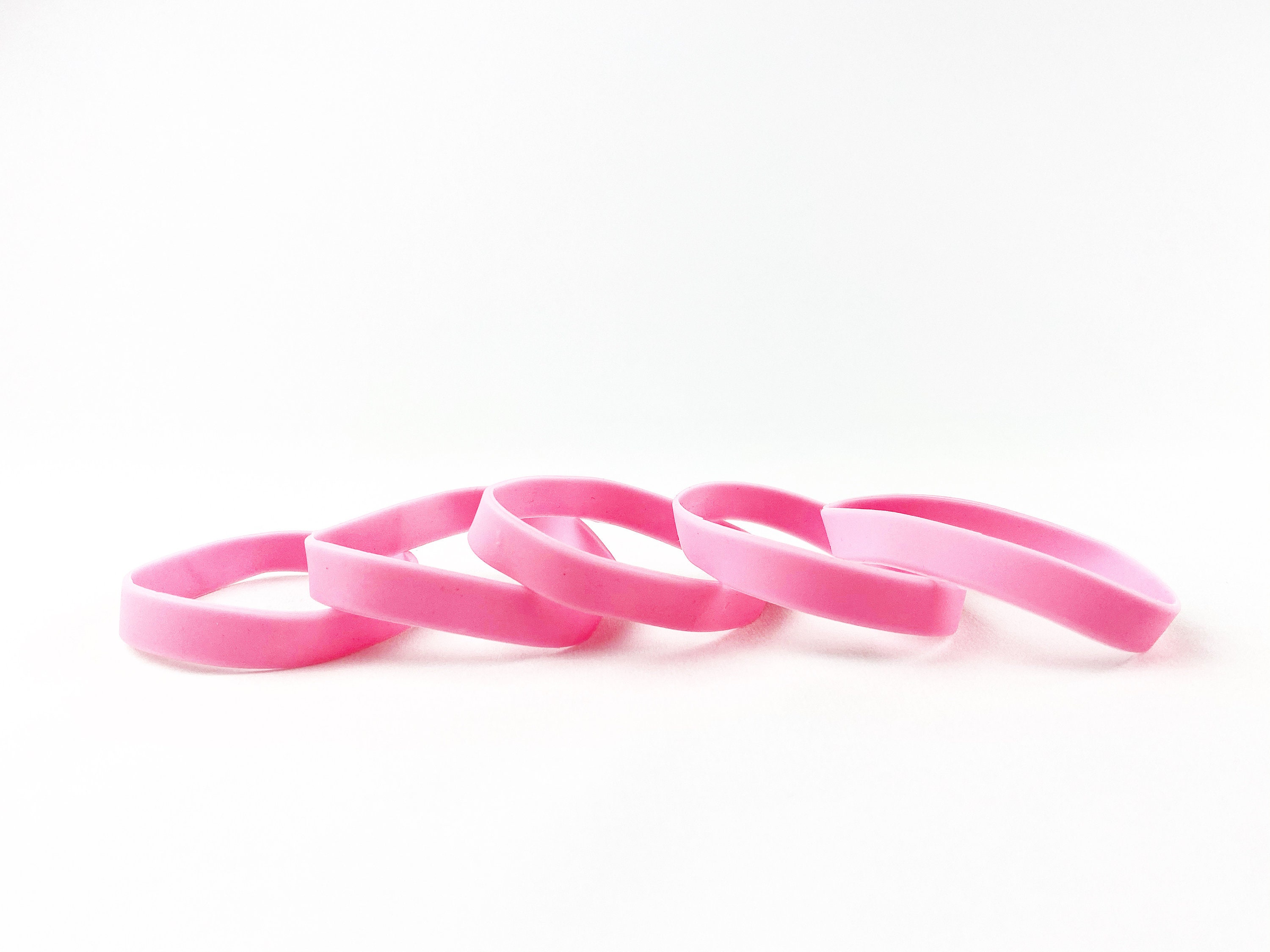 Pink Pirate Girl Rubber Bracelets (Per Dozen)