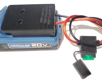 20V Battery Adapter, Fused DIY Power Dock, Bauer DeWalt Hercules All Three Brands