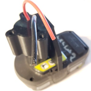 Ryobi One+ Battery Adapter, 18V DIY Project Adapter, Power Wheel Battery Charger, Converter 18v to DIY Connection Output Locking Cap Mount