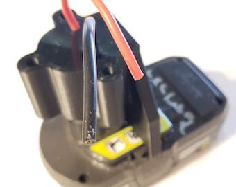 Ryobi One+ 18V Battery DIY Project Adapter with 14AWG Leads