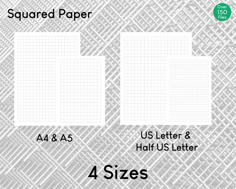 Blank Square Paper Printable Multiple Sizes Colours PDF Etsy