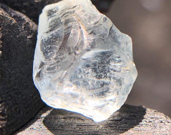 Elite Blue Aquamarine Crystal • Natural Raw Blue Gemstone • Clear Rough Stone for Rings, & Wire-Wrapping.