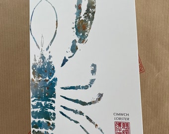 Lobster greeting card