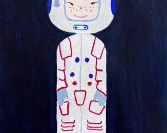 Kokeshi Doll Painting Spaceman