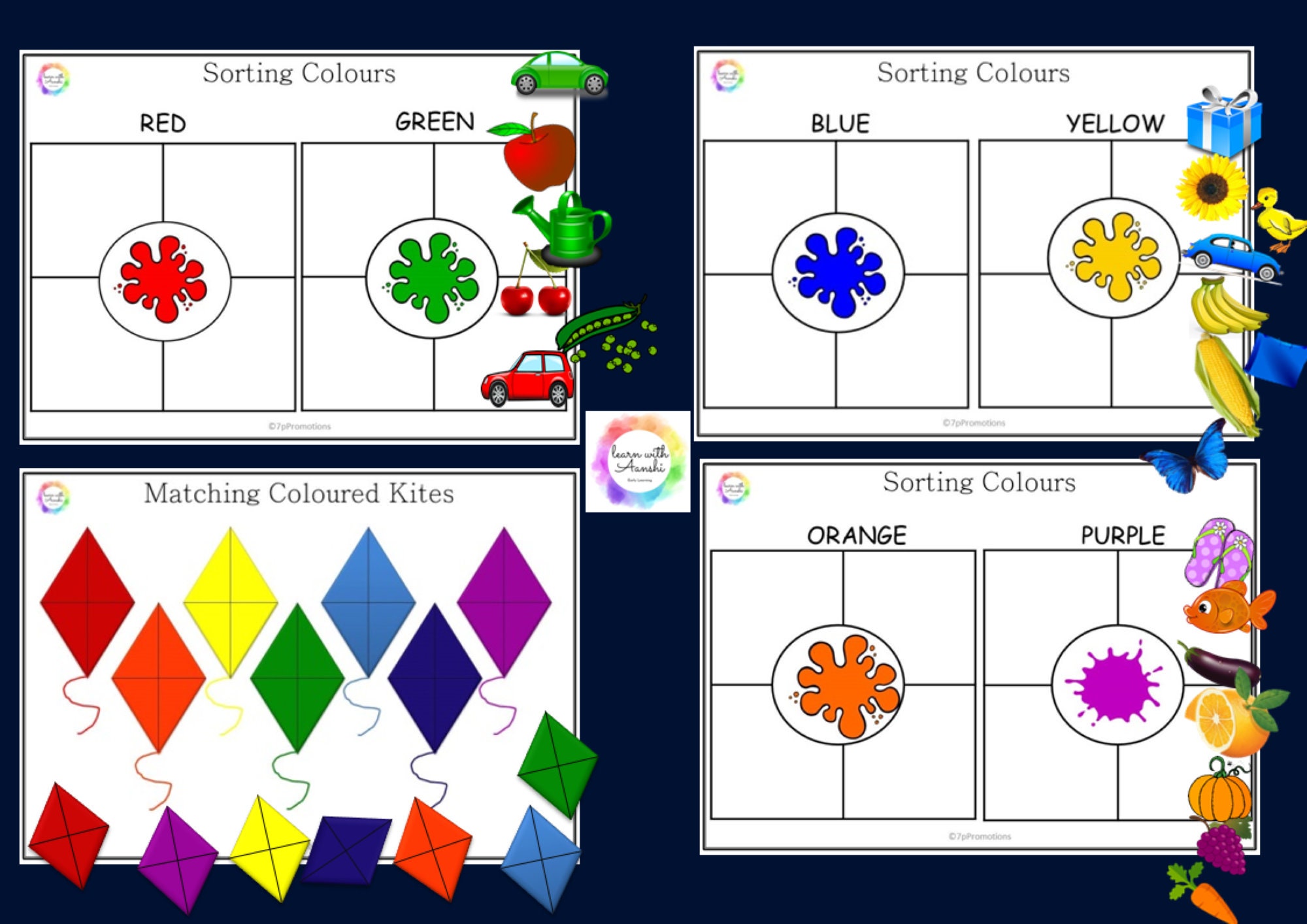 Toddler Learning Binder | Preschool Kindergarten Activities (digital ...