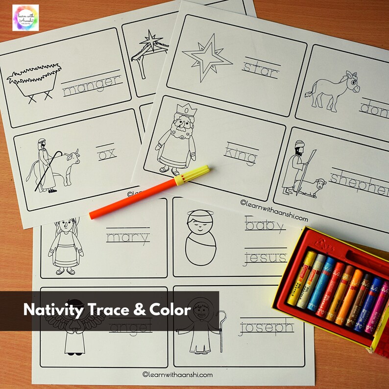 Nativity Printable, Nativity Scene Activity, Christmas Busy Book ...