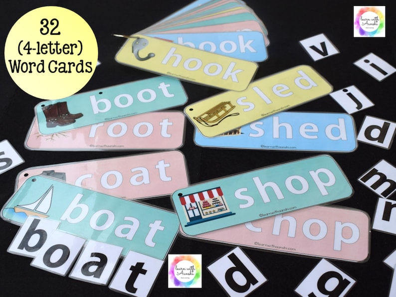 Phonics Printables, CVC, CVC Word Builder, Word Spelling Game, Learning ...