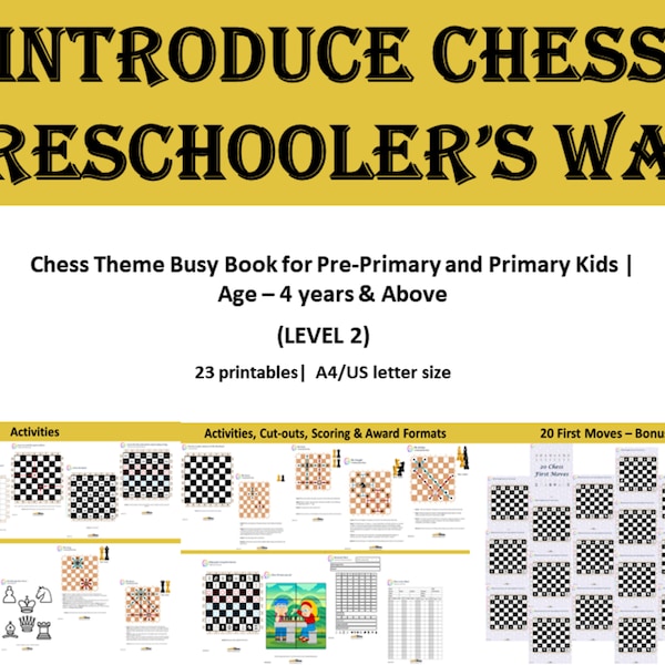 Chess Printables, Chess Basics, Learn Chess, Chess for kids, chess lover gift, Preschooler, Chess print, learning printables, Chess gift