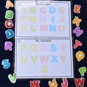 Alphabet Matching Worksheet | Activities for Toddlers| Preschool Printables| Home School Learning