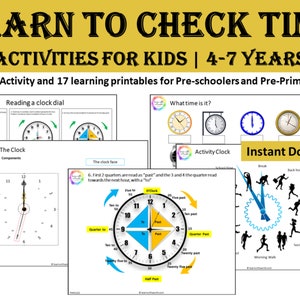 Learn to tell time, telling time activity, Busy Book for primary kids, Time Basics, Learn Time, Time for kids, gift, Preschooler, Time,
