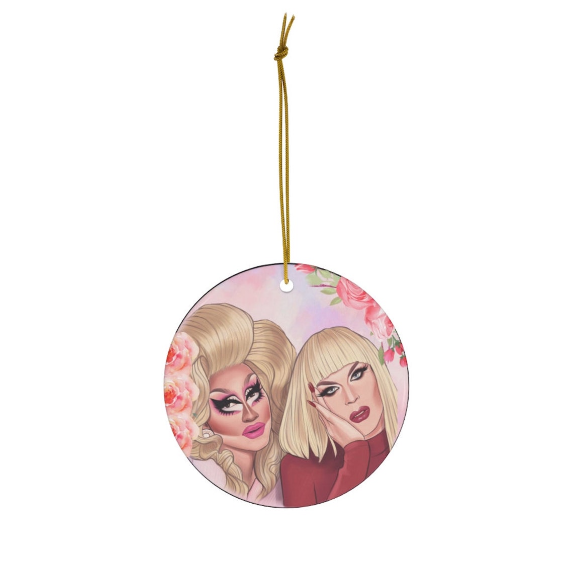 Trixie and Katya Ceramic Ornament Christmas Rupauls Drag | Etsy