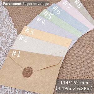Sobres de lujo C6, sobres para invitaciones de boda, sobres mate premium, sobres de papel con textura de cáñamo, pergamino o cachemira.