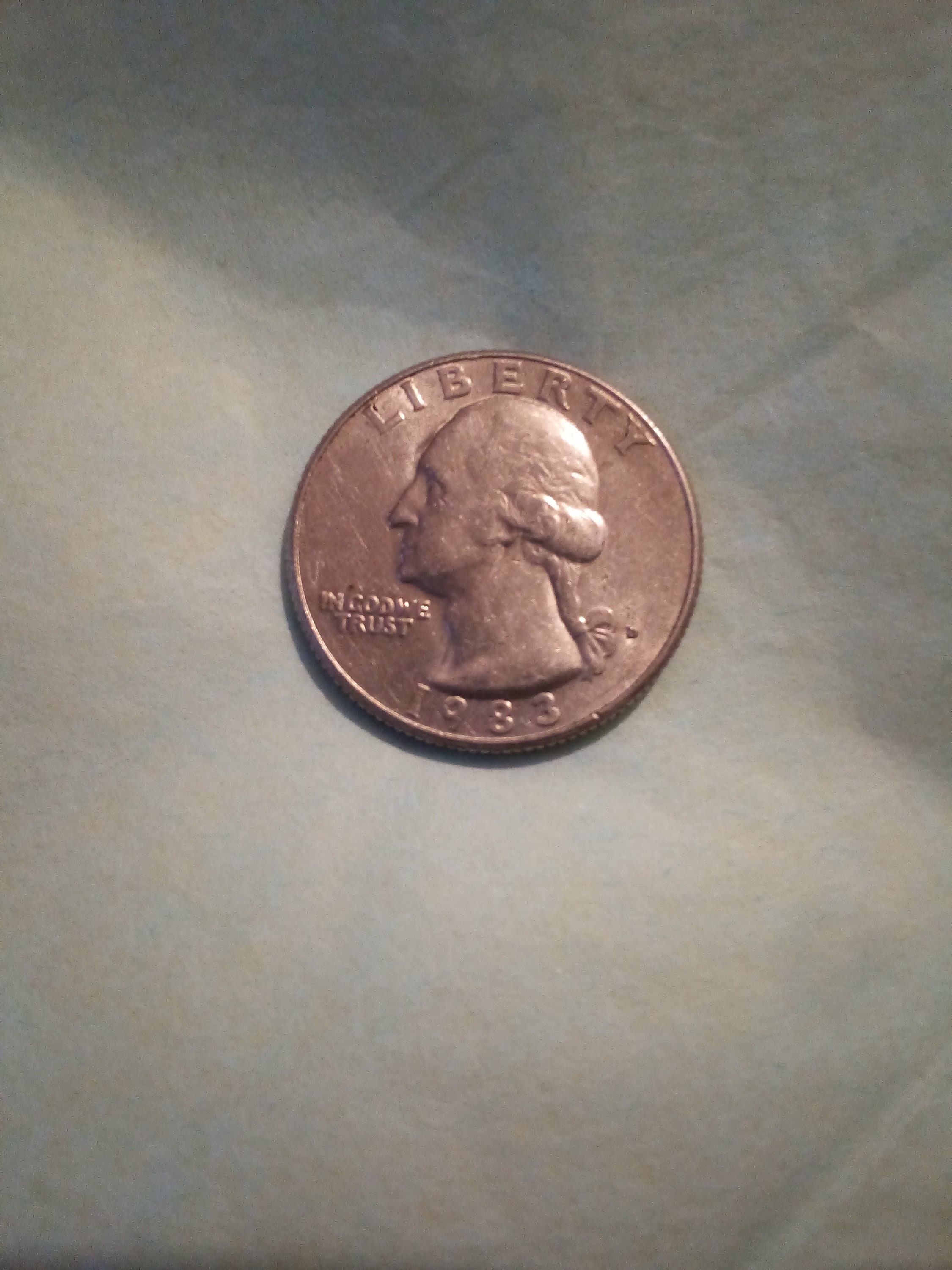 1983 D Quarter Obverse Grease Filled Die error US Coin agrohort.ipb.ac.id