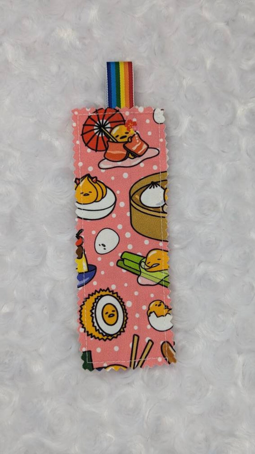 Gudetama Fabric Bookmark fabric Scrap Busting - Etsy