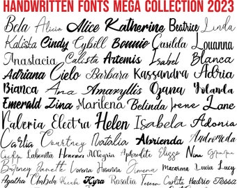HANDWRITTEN FONTS SVG, Handwritten Collection, Handwritten Font Svg, Calligraphy Font Svg, Font ttf, Procreate Fonts, Handwritten Font ttf