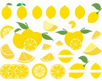 Download Lemon Slice Clipart Etsy