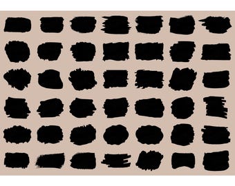 Lot de cliparts pinceau : outils de peinture SVG, PNG (téléchargement numérique)