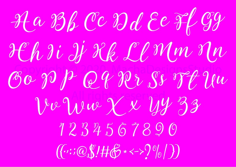 Cursive Letters Individually Cursive Font SVG: Individual Letters, Cricut Font (digital Download) - Etsy