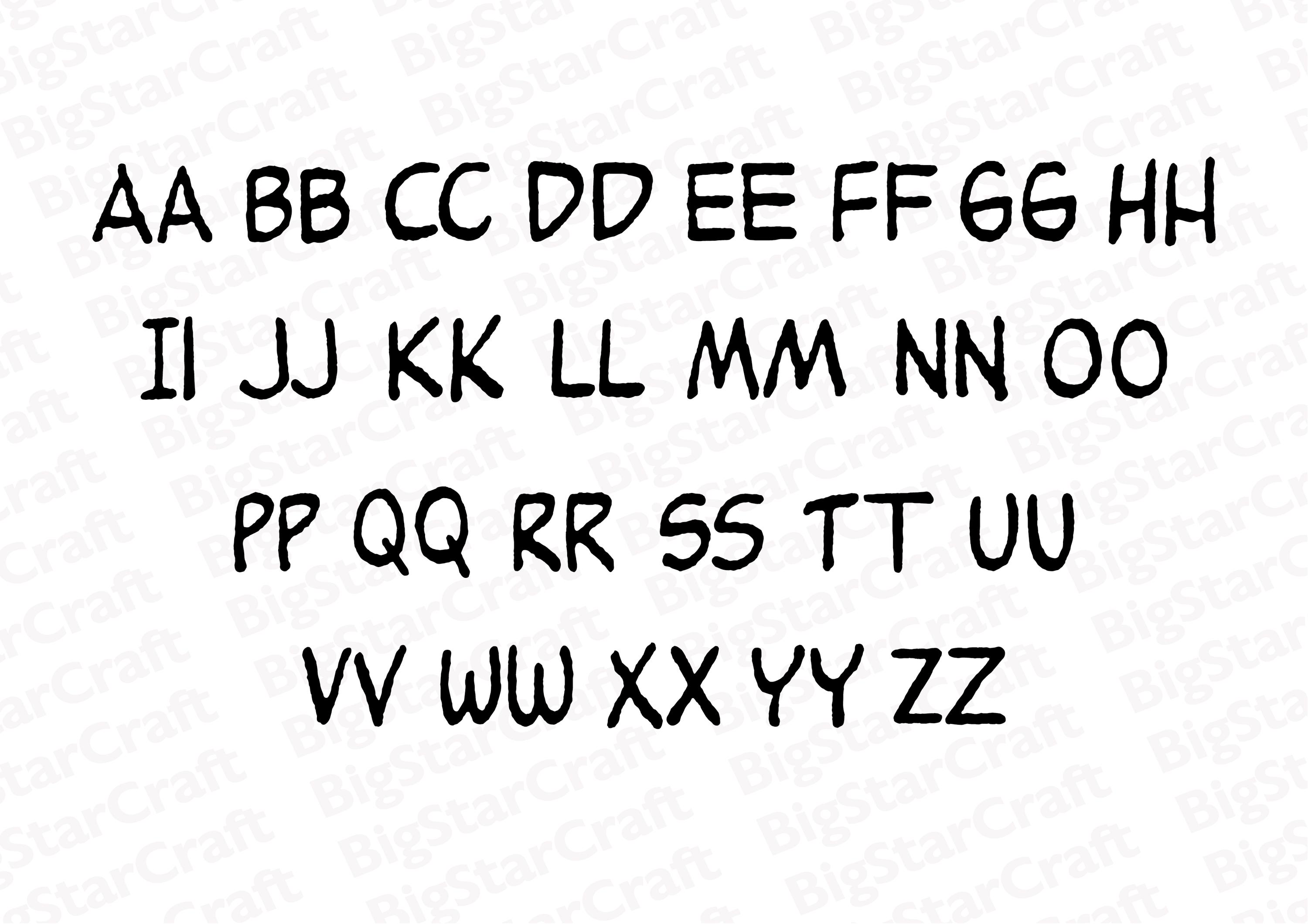 Peanuts Font SVG PNG – Cute Comic Alphabet Inspired by Classic Cartoon ...