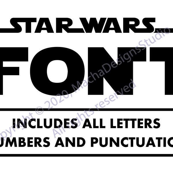 Star Wars Font SVG, Font Svg, Star Wars  Alphabet SVG, Font SVG, Digital Download, Star Wars Letters Svg, Star Wars Alphabet, Alphabet Svg