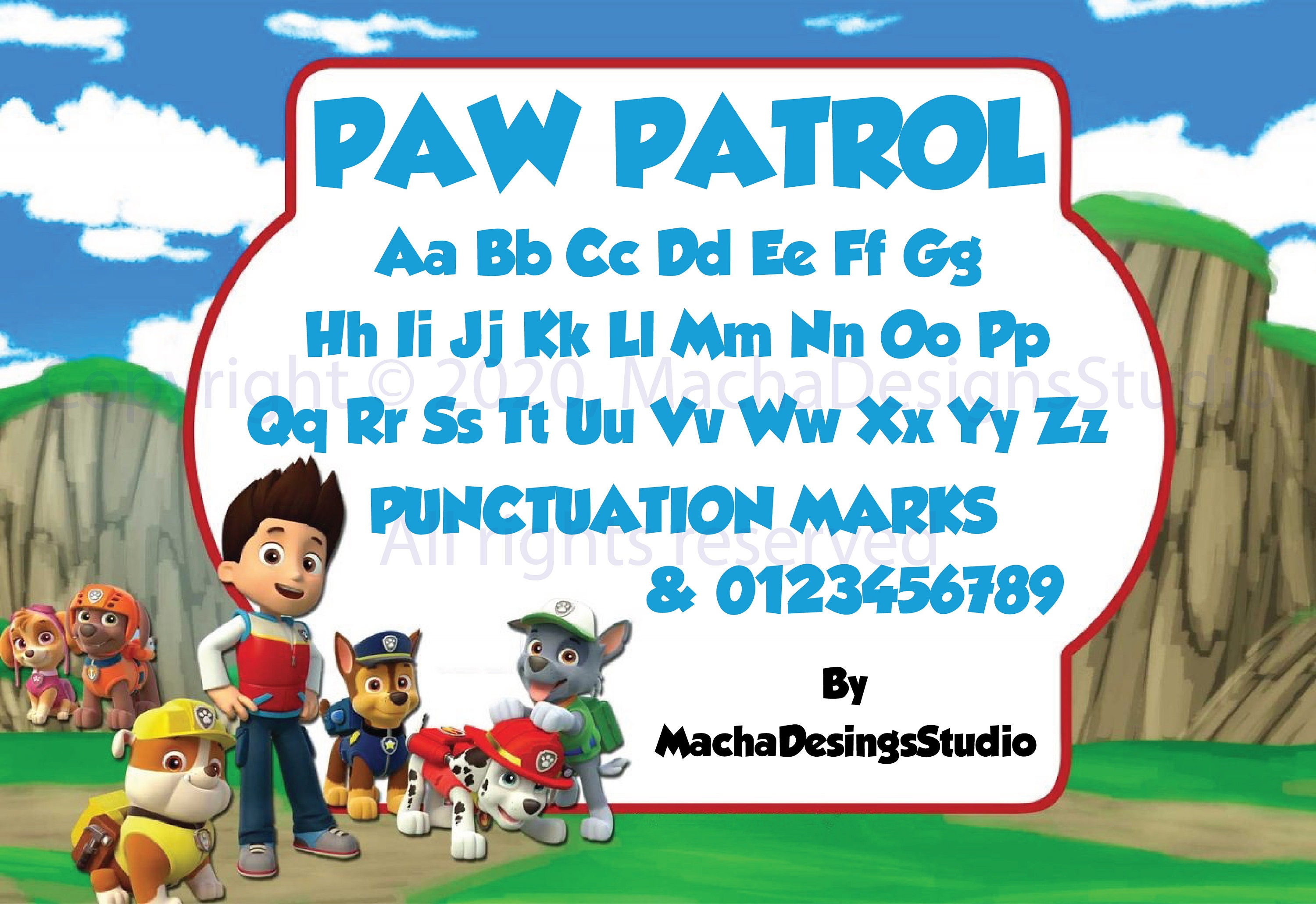 Free Free Paw Patrol Svg Etsy 245 SVG PNG EPS DXF File