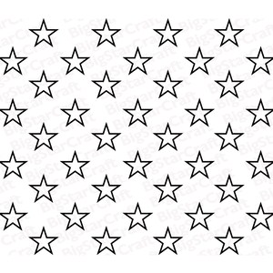 50 Transparent Star, SVG PNG Bundle, Star Clipart, Transparent Background, Digital Download, Cricut Sublimation, USA Flag, Commercial Use