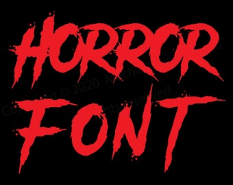 Horror Font SVG, Alphabet SVG, Instant Download, Font SVG, Hallowen Svg, Digital Download, Horror Svg Font, Letters Horror Svg, File Svg