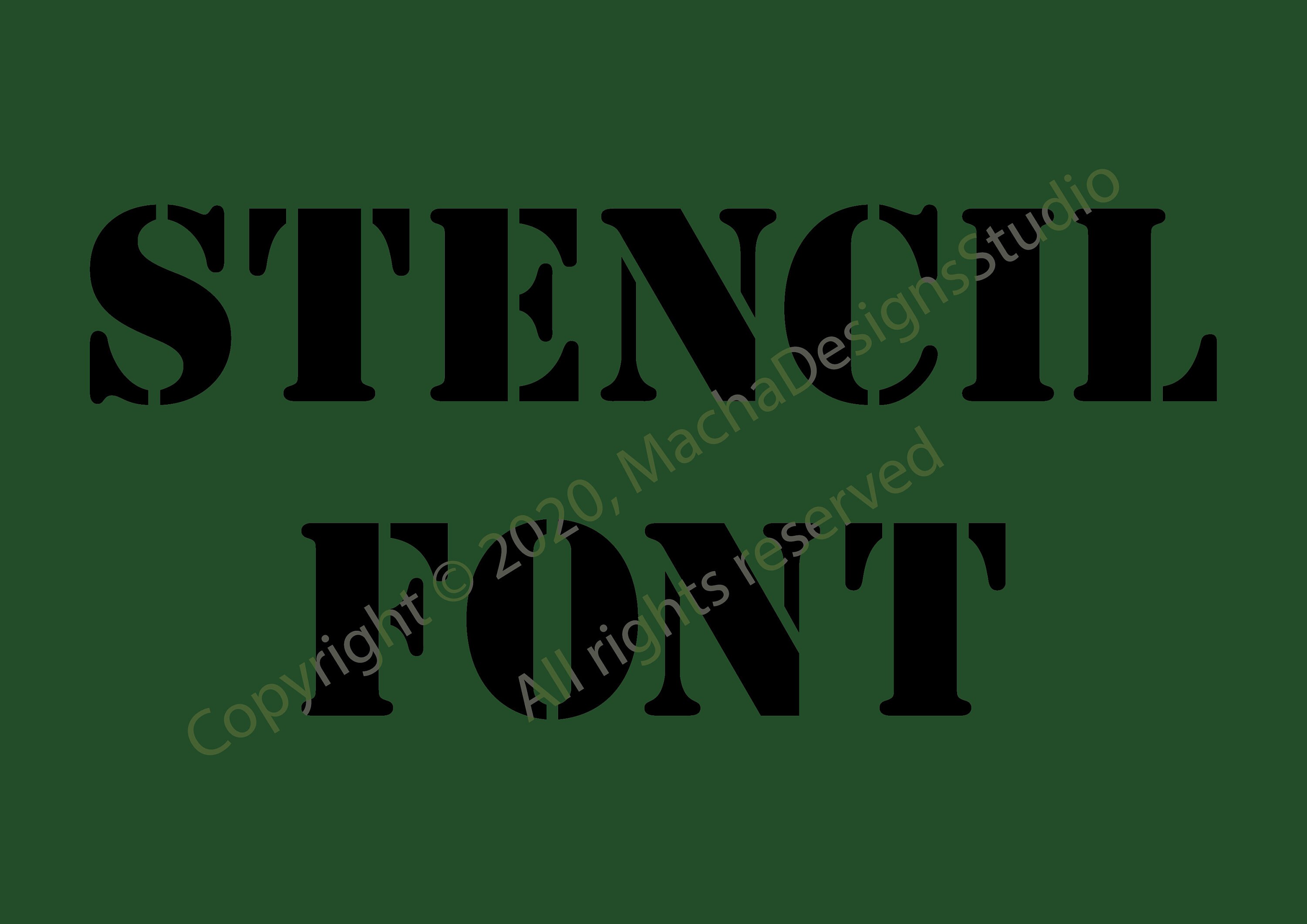 Jersey Font Letter Stencils (Number and Alphabet Lettering) – DIY