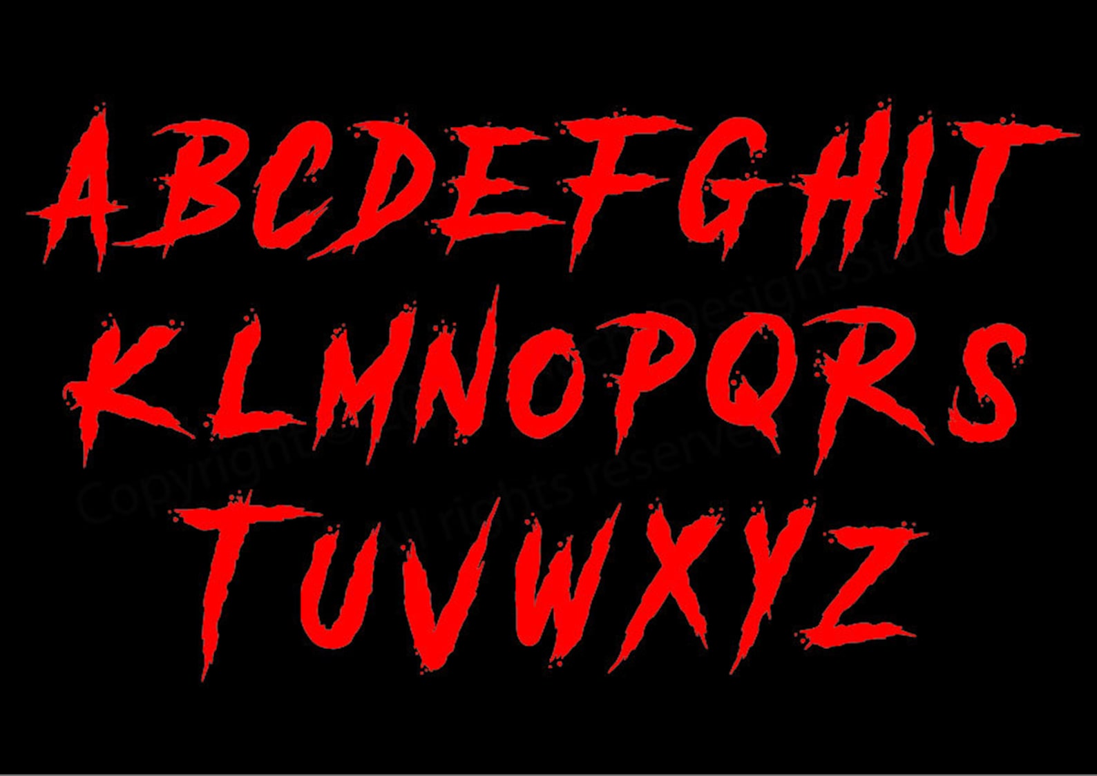 Horror Alphabet Svg Horror Svg Alphabet Horror Font Svg Etsy