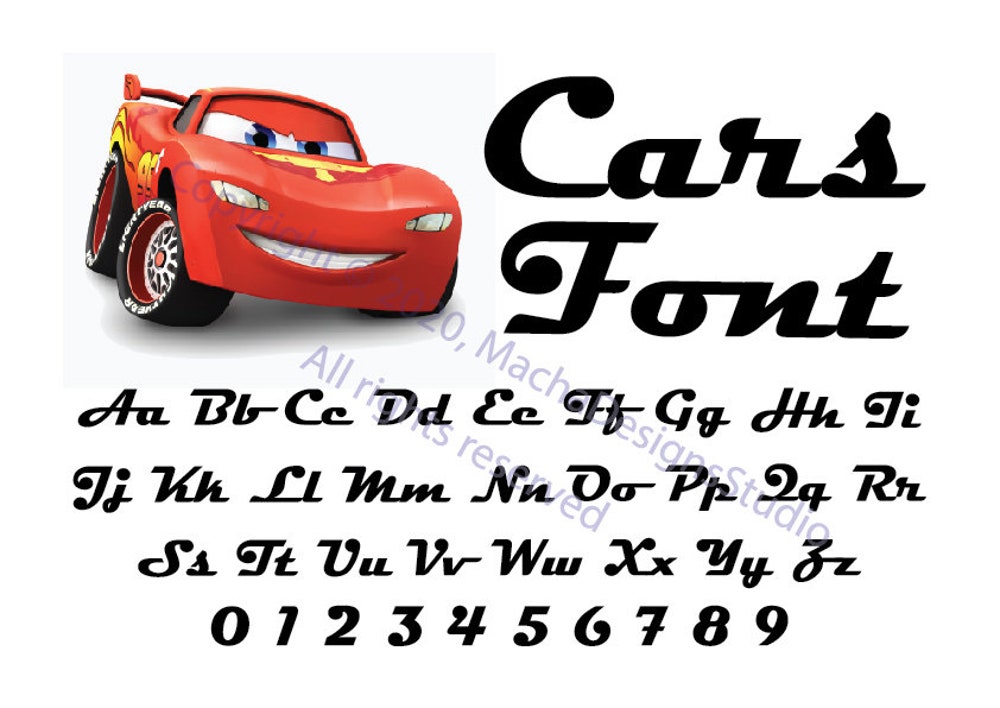 Snorider Design Cars Font Svg, Cars Alphabet Svg, Instant Download, Font Svg, Cars Svg, Font Svg, Digital Download, Cars Font, File Svg, Cars Alphabat, Svg