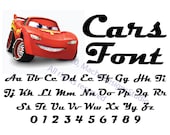 Cars Font SVG Alphabet (Digital Download)