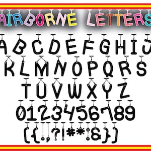 Lettertype kabel, magneet hangend lettertype, lettertype hangende letters, lettertype Svg, decoratief lettertype, lettertype magnetische letters, lettertype industriële stijl