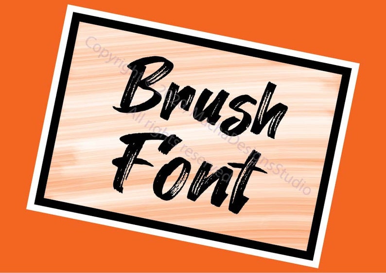 Brush Font SVG Brush Alphabet SVG Instant Download Font Etsy