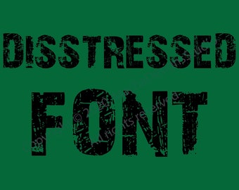 Distressed Font SVG, Distressed Font TTF, Instant Download, Font Svg for Cricut, Distressed Brush, Grunge Font Svg, Distressed Letters SVG