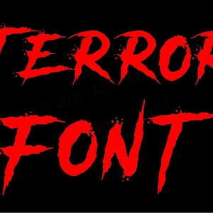 Terror Font SVG, Halloween Svg, Hallowen Font SVG, Horror SVG, Horror Font Svg, Horror Letters Svg, Horror Alphabet Svg, Scary Svg, Font Svg