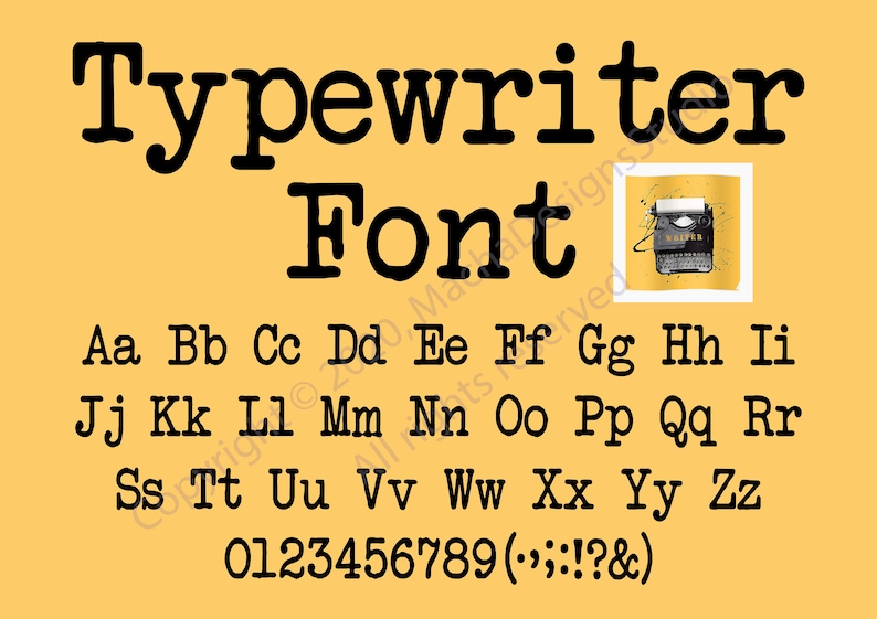 Typewriter Font SVG Typewriter Svg Typewriter Alphabet SVG Etsy UK
