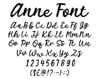 Anne Font SVG,