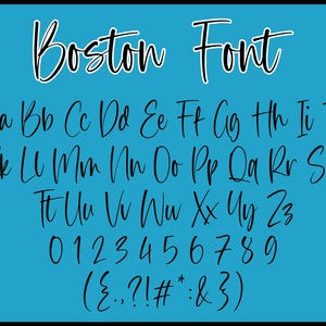 Boston Handwritten Script Font (TTF, SVG)