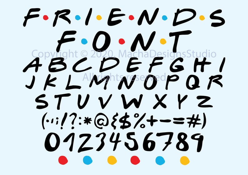 Free Free 336 Friends Font With Dots Svg SVG PNG EPS DXF File