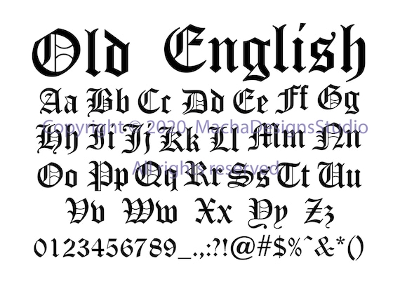 Old English Font Ttf Svg Celtic Font English Font Old English Letters Font  Celtic Monogram Font Old English Monogram Font Digital Font 