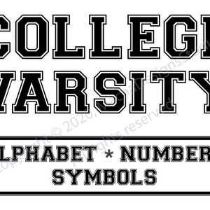 Varsity-lettertype SVG, Sport lettertype Svg, College lettertype SVG, Varsity alfabet SVG, Instant Download, College lettertype Svg, Varsity Svg, digitale download