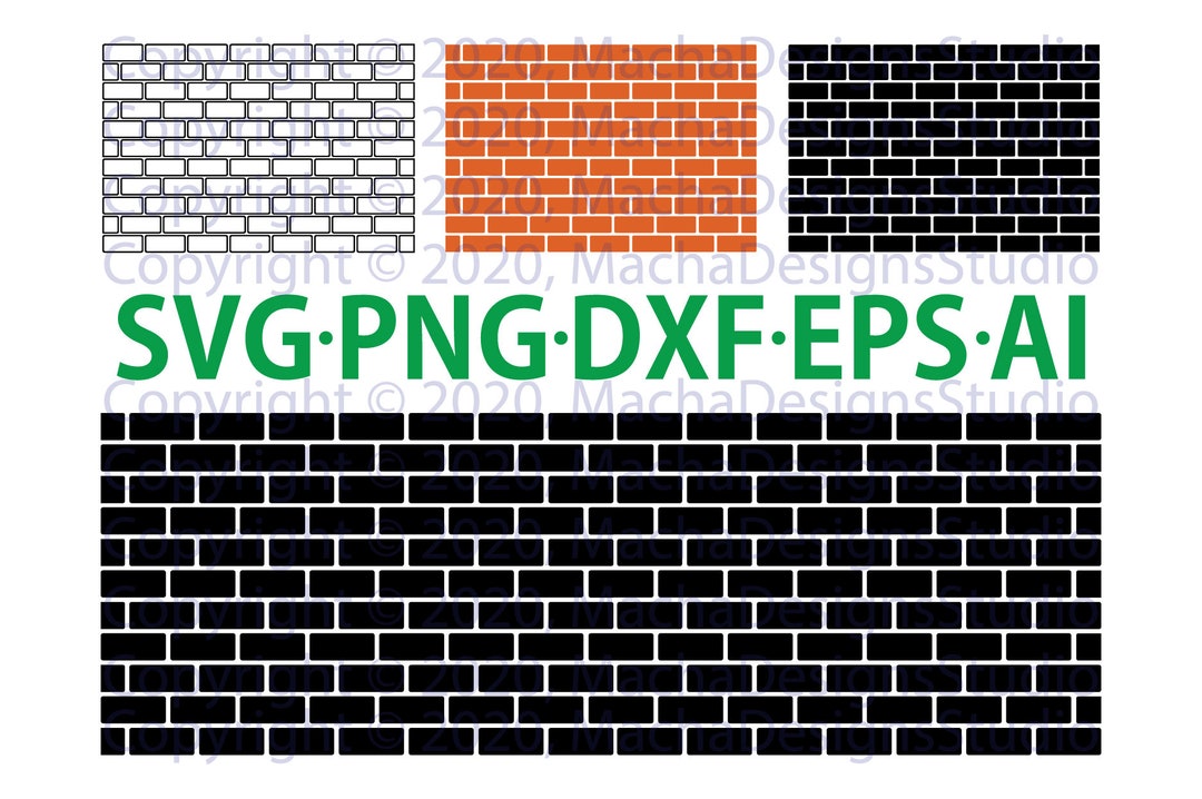 Brick Wall SVG, Bundle SVG, Bricks SVG, Digital Download, Bricks