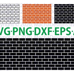 Pared de ladrillos SVG, paquete SVG, ladrillos SVG, descarga digital, patrón de ladrillos Svg, patrón de pared de ladrillos Svg, descarga instantánea, Cricut, pared de ladrillos