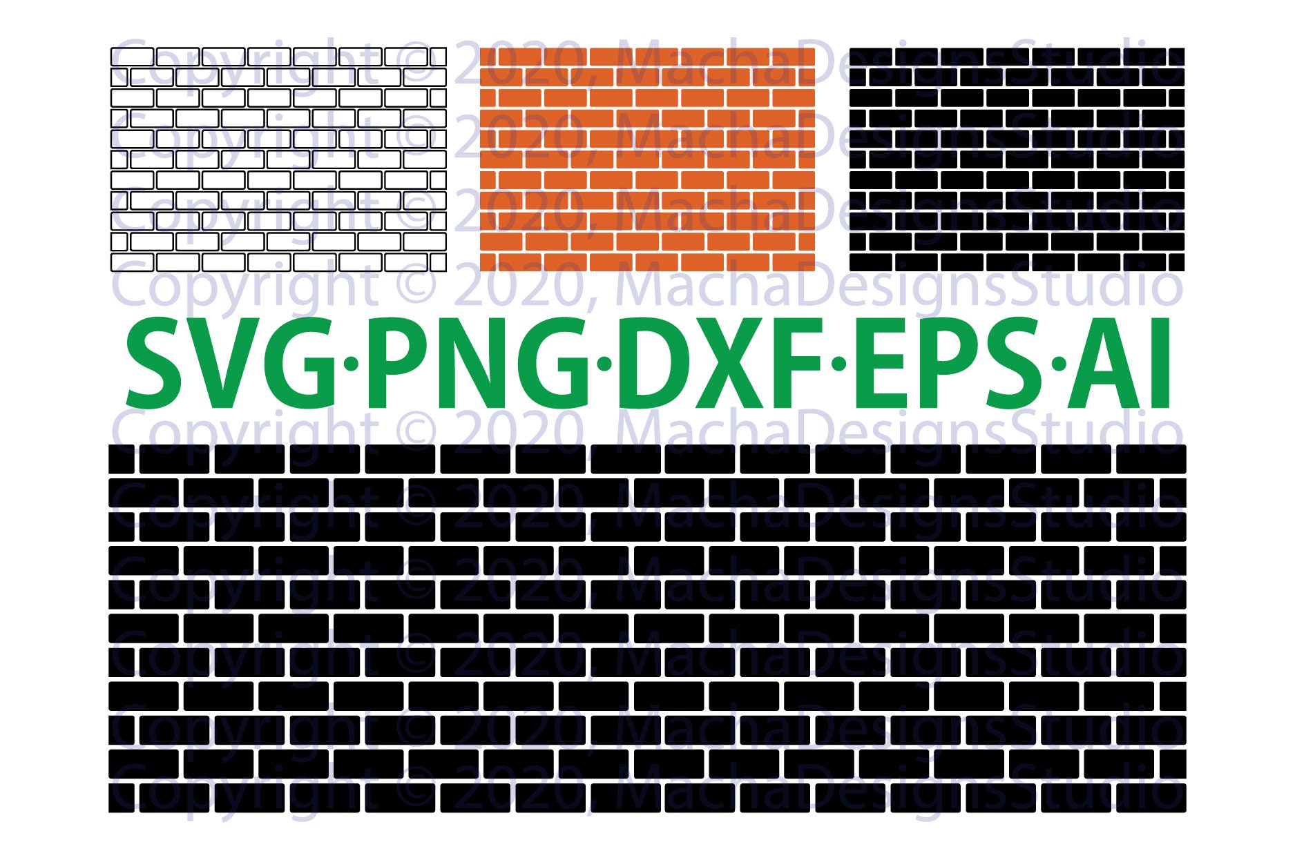 Brick Wall SVG Bundle SVG Bricks SVG Digital Download Etsy