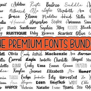 Lot de polices premium, polices Mega Collection, polices cursives SVG, lot de polices de mariage SVG, polices SVG, polices manuscrites Svg, polices Cricut