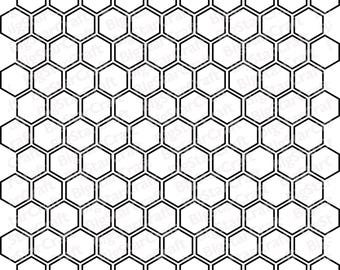 Honeycomb Pattern: Seamless Bee SVG PNG for Cricut (Digital Download)
