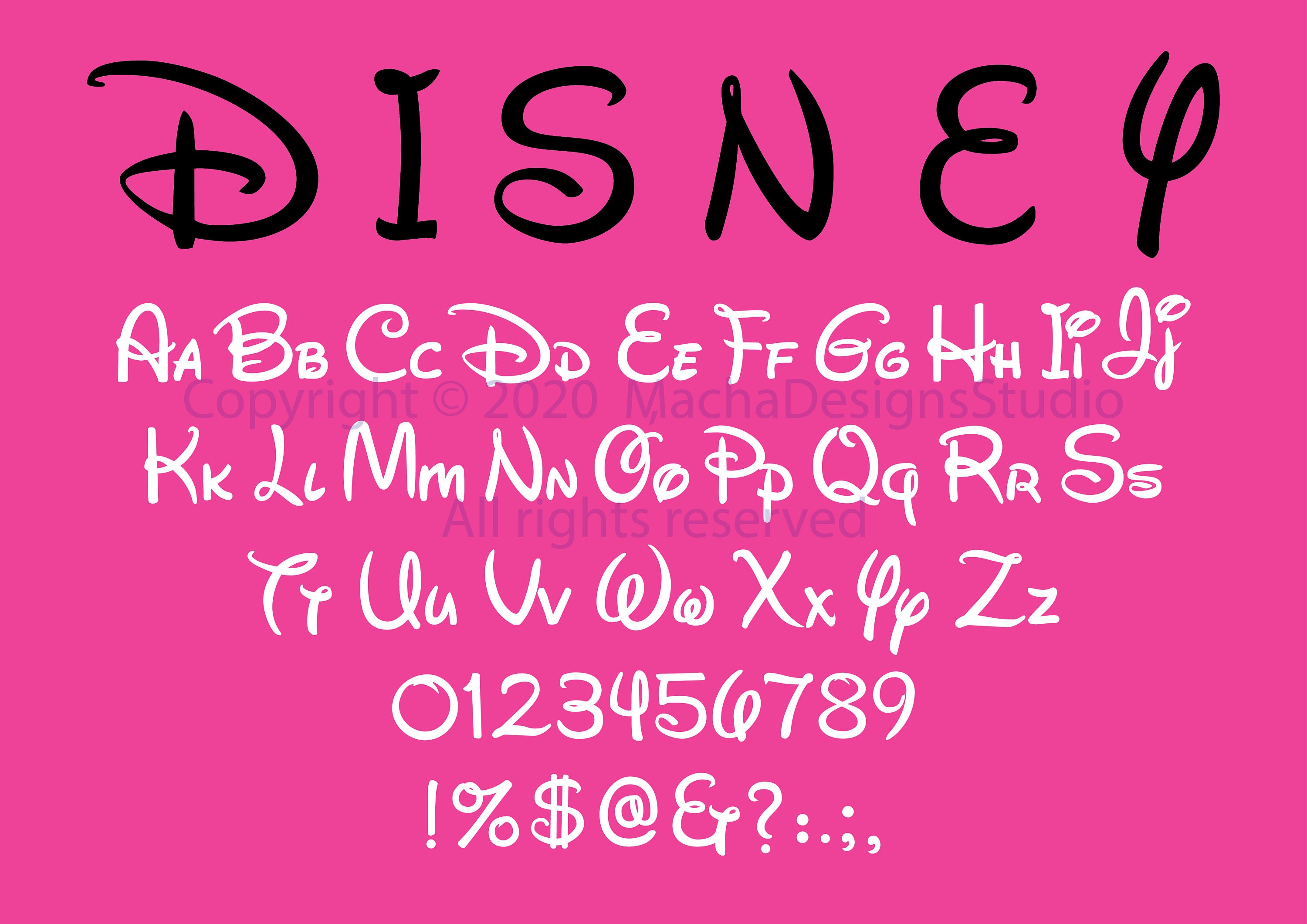 Free Free 98 Disney Alphabet Svg SVG PNG EPS DXF File
